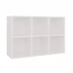 Βιβλιοθήκη Malax White 90x30x60εκ.