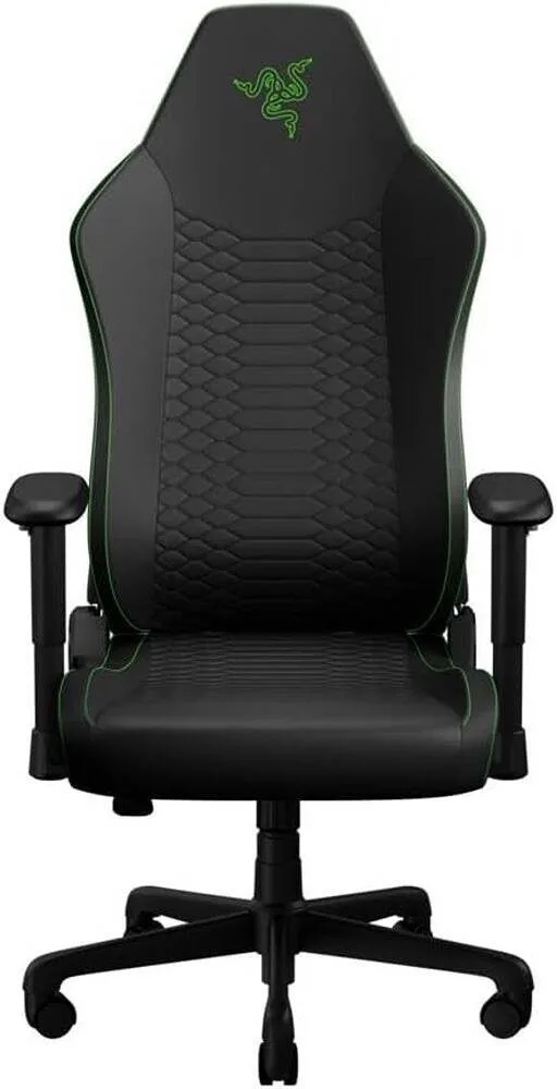 Razer Iskur V2 NewGen Υφασμάτινη Καρέκλα Gaming με Ρυθμιζόμενα Μπράτσα Black/Green - Image 1