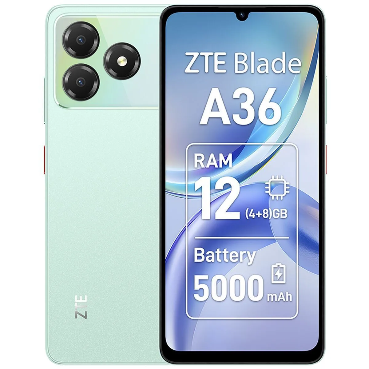 20260428151743_zte_blade_a36_dual_sim_4_64gb_aqua_green.jpeg ZTE Blade A36 Dual SIM (4/64GB) Aqua Green - Image 1