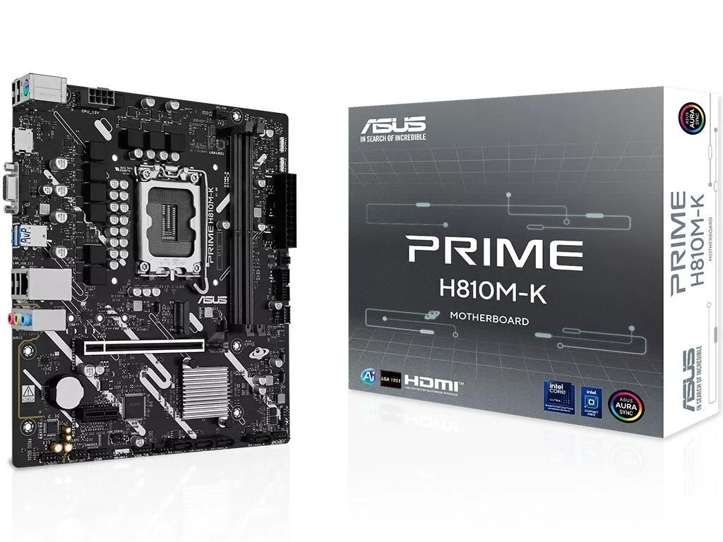 Asus Prime H810M-K Motherboard Micro ATX με Intel 1851 Socket 90MB1N10-M0EAY0 - Image 1