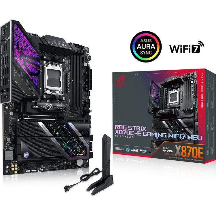 Asus ROG STRIX X870E-E GAMING WIFI7 NEO Motherboard ATX με AMD AM5 Socket 90MB1P20-M0EAY0 - Image 1