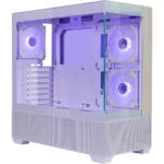 CoolerMaster Master Elite 690 Gaming Midi Tower Κουτί Υπολογιστή με Πλαϊνό Παράθυρο και ARGB Φωτισμό Λευκό