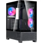 Silverstone Lucid 05 Gaming Midi Tower Κουτί Υπολογιστή με Πλαϊνό Παράθυρο και ARGB Φωτισμό Μαύρο