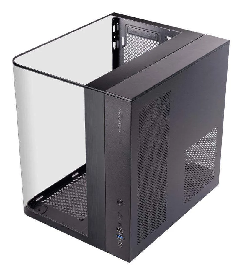 Mars Gaming MC-INFINIOLITE Gaming Midi Tower Κουτί Υπολογιστή με Πλαϊνό Παράθυρο Μαύρο - Image 1