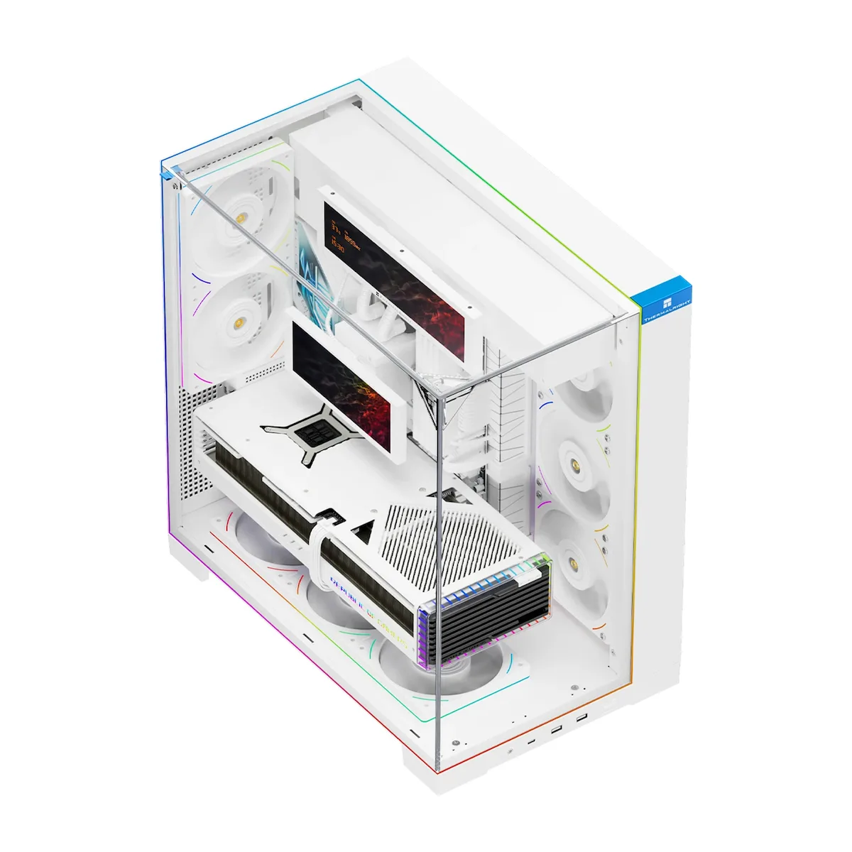 Thermalright Vision TR-A70 Gaming Midi Tower Κουτί Υπολογιστή με Πλαϊνό Παράθυρο και ARGB Φωτισμό Λευκό - Image 1