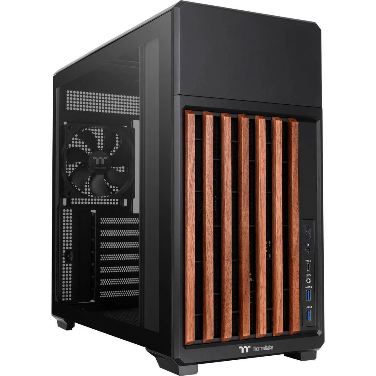 20260428160108_thermaltake_tr300_gaming_midi_tower_kouti_ypologisti_me_plaino_parathyro_black_wood.jpeg Thermaltake TR300 Gaming Midi Tower Κουτί Υπολογιστή με Πλαϊνό Παράθυρο Black/Wood - Image 1