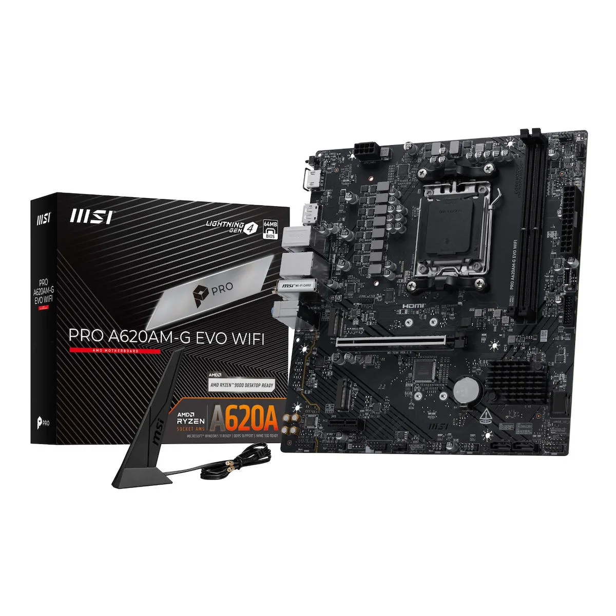 20260428162012_msi_pro_a620am_g_evo_wifi_motherboard_micro_atx_me_amd_am5_socket_7e96_001r.jpeg MSI PRO A620AM-G EVO WIFI Motherboard Micro ATX με AMD AM5 Socket 7E96-001R - Image 1