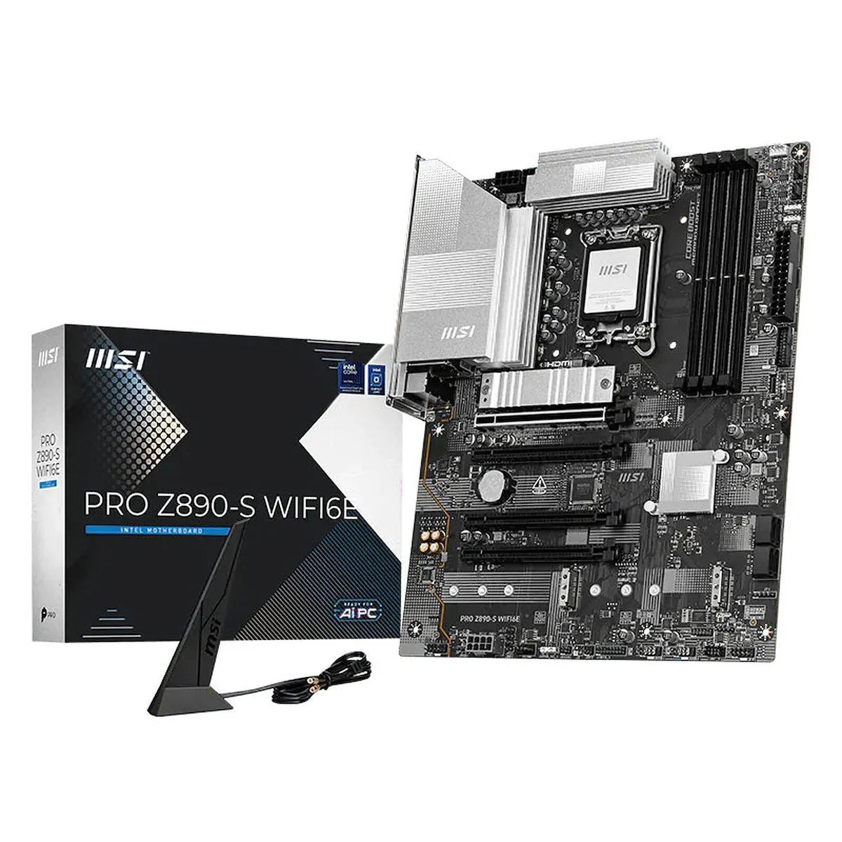 MSI PRO Z890-S WIFI6E Motherboard ATX με Intel 1851 Socket 7E54-010R - Image 1