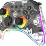 Deltaco GAM-198 Ασύρματο Gamepad για PC / Switch Διάφανο