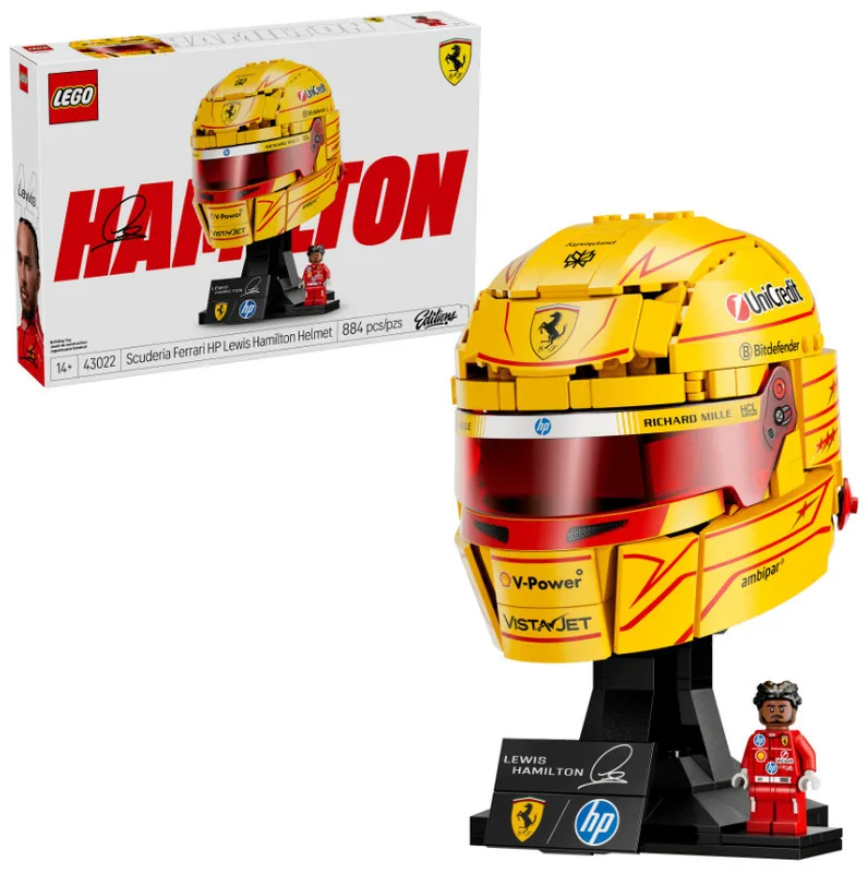 LEGO Editions Scuderia Ferrari HP Lewis Hamilton Helmet για 14+ Ετών 884τμχ 43022 - Image 1