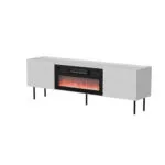 Έπιπλο Τηλεόρασης Aesthetic White + Black Μ180xΠ59xΥ40cm