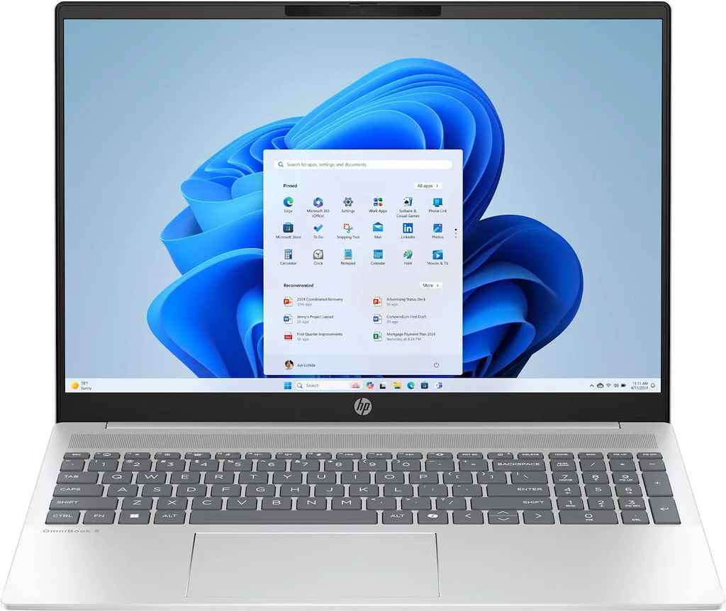 HP OmniBook 5 AI 16-bc1003nw 16" OLED FHD+ (Ryzen 5-8540U/16GB/512GB SSD/W11 Home) (US Keyboard) - Image 1