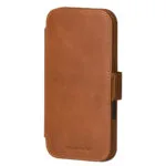Dbramante1928 Copenhagen Slim Leather Folio Wallet Case Apple Iphone 17 Pro Brown