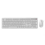 Gembird Slim Pro Ασύρματο Σετ Πληκτρολόγιο & Ποντίκι Αγγλικό US Λευκό