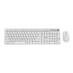 Gembird Silent Key Pro Ασύρματο Σετ Πληκτρολόγιο & Ποντίκι Αγγλικό US Λευκό