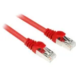 Sharkoon S/FTP Cat.6 (Gigabit) Καλώδιο Δικτύου Ethernet 1m Κόκκινο