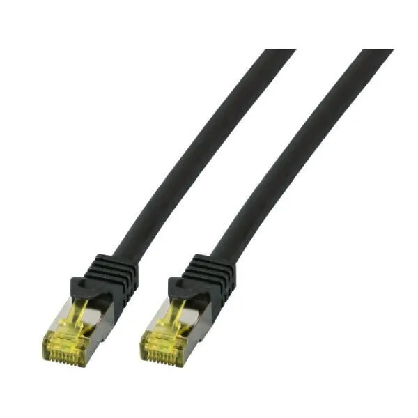 EFB S/FTP Cat.6a (Gigabit) Καλώδιο Δικτύου Ethernet 0.25m Μαύρο MK7001.0,25B - Image 1