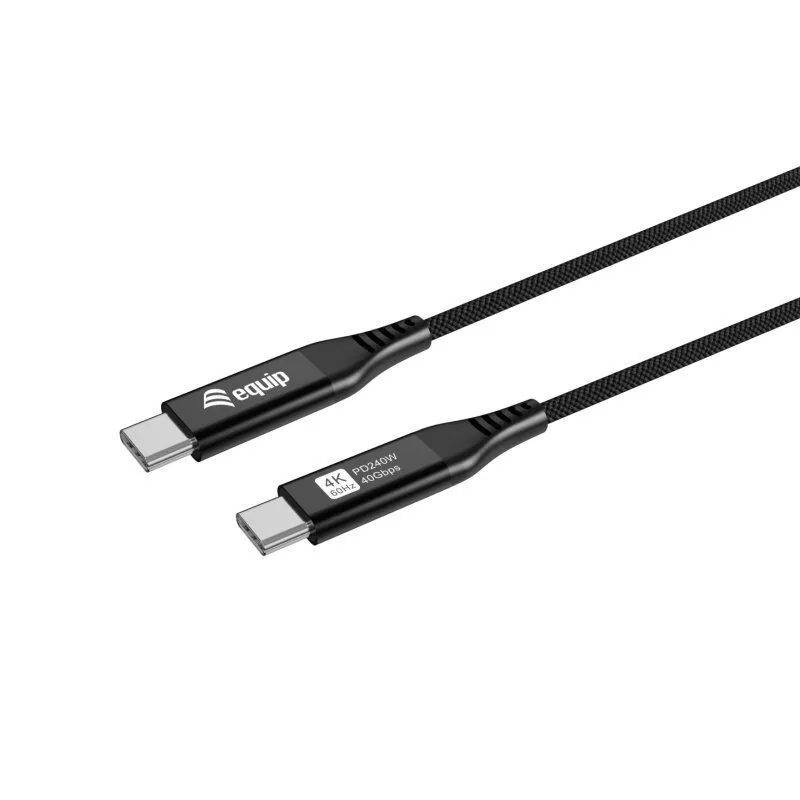 20260504161021_equip_usb_2_0_cable_usb_c_male_usb_c_240w_pd_mayro_1_2m_128389.jpeg Equip USB 2.0 Cable USB-C male - USB-C 240W PD Μαύρο 1.2m 128389 - Image 1
