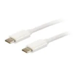 Equip USB 3.1 Cable USB-C male - USB-C 60W Λευκό 2m 128352