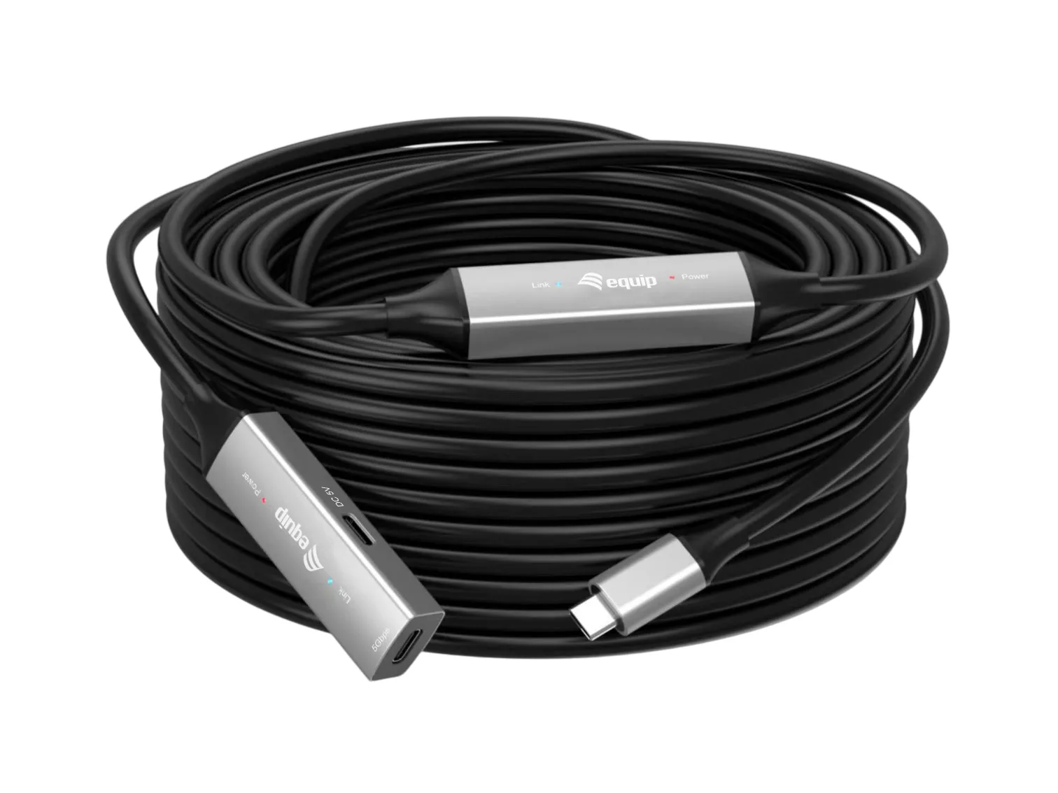 Equip USB 2.0 Cable USB-C male - USB-C Μαύρο 15m 133358 - Image 1