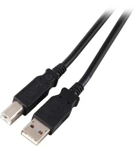 Efb Usb2.0 Anschlusskabel A-b St.-st. 1.8m Schwarz Classic - Image 1