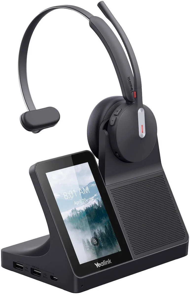 Yealink Yealink Wh64 Mono Headset Wireless Headband Office Call Center Usb Type-c Bluetooth Black - Image 1