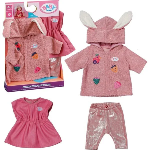 ZAPF Creation Μωρό Κούκλα Born? Coat Set Dress 840740 - Image 1