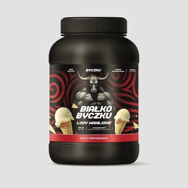 Byczku Πρωτεΐνη Ορού Γάλακτος με Γεύση Vanilla Ice Cream 1kg - Image 1