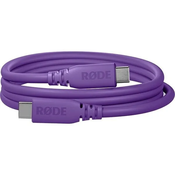 20260507110115_rode_usb_3_2_cable_usb_c_male_usb_c_pd_mov_2m_sc27_pu.jpeg Rode USB 3.2 Cable USB-C male - USB-C PD Μωβ 2m SC27-PU - Image 1