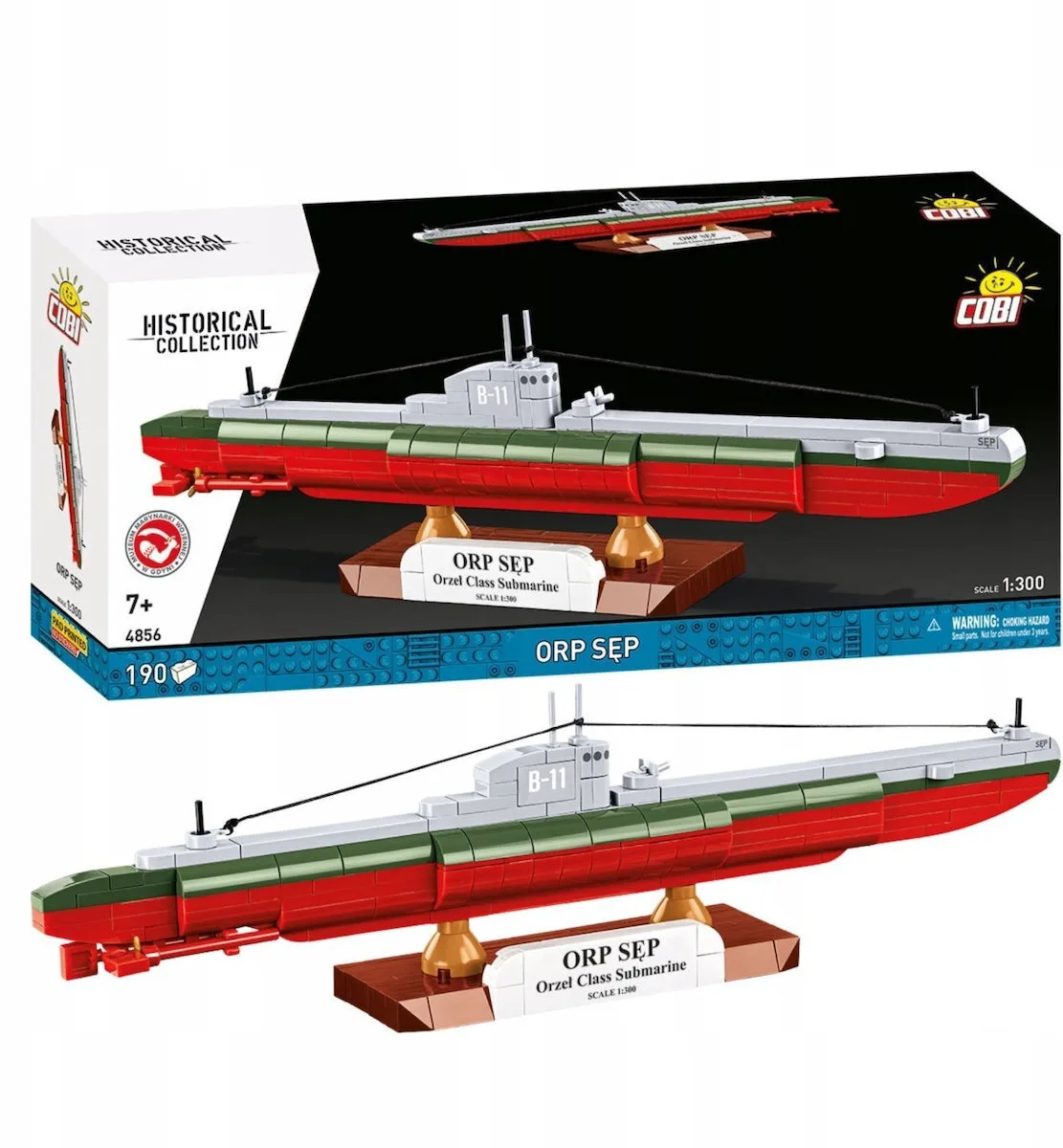 Cobi Τουβλάκια Polish Submarine ORP Sep 1:300 για 7+ Ετών 190τμχ COBI-4856 - Image 1