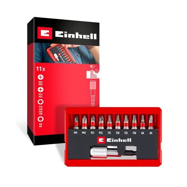 20260507141249_einhell_impact_bit_set_carabiner_pocket_set_50_mm_10_piece.jpeg Einhell Impact Bit Set Carabiner Pocket Set 50 Mm 10-piece - Image 1