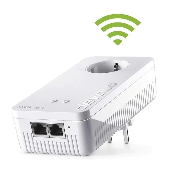 20260507150143_devolo_magic_2_powerline_gia_asyrmati_syndesi_wi_fi_6_me_passthrough_priza_kai_2_thyres_gigabit_ethernet.jpeg Devolo Magic 2 Powerline για Ασύρματη Σύνδεση Wi‑Fi 6 με Passthrough Πρίζα και 2 Θύρες Gigabit Ethernet - Image 1