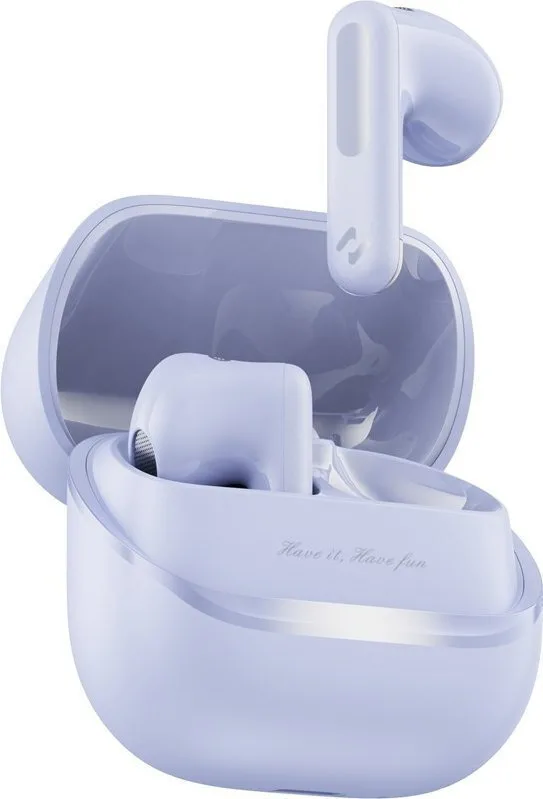 Havit Space T1 TW983 Earbud Bluetooth Handsfree Ακουστικά με Αντοχή στον Ιδρώτα και Θήκη Φόρτισης Μωβ - Image 1