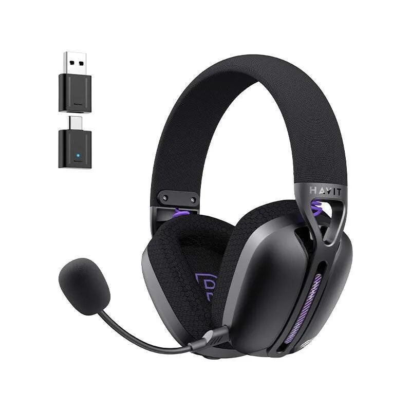 Havit Fuxi-H3 Plus Ασύρματο Over Ear Gaming Headset με σύνδεση 3.5mm / Bluetooth / USB - Image 1