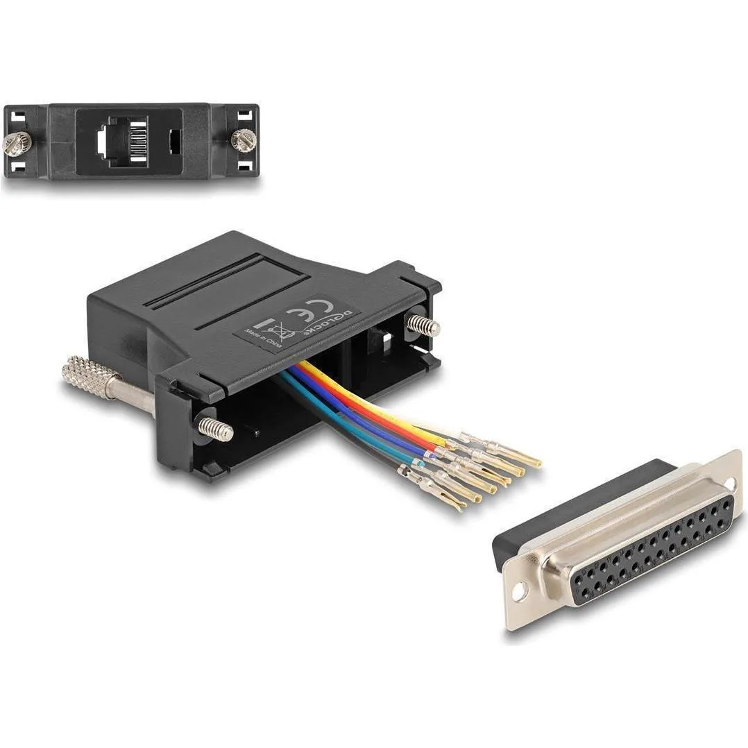 20260508185829_delock_d_sub_25_pin_female_to_rj12_female_assembly_kit_black_67097.jpeg Delock D-sub 25 Pin Female To Rj12 Female Assembly Kit Black 67097 - Image 1