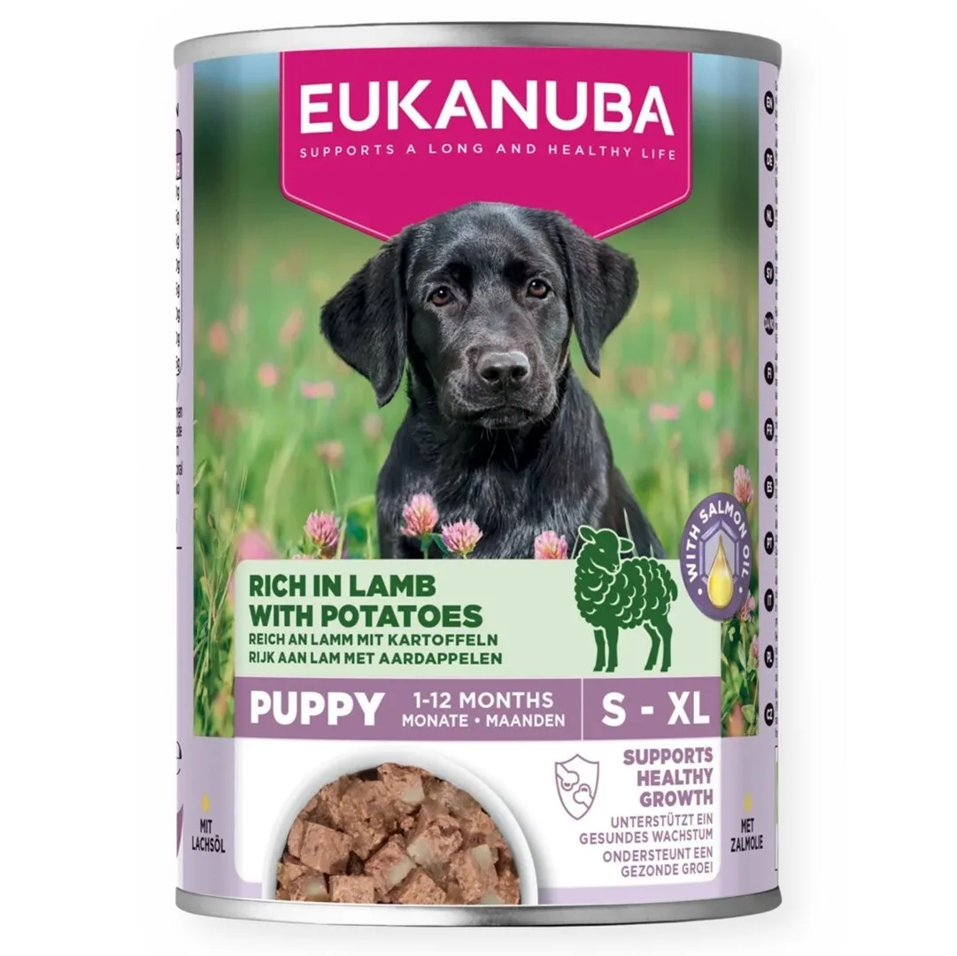 20260508192738_eukanuba_ygri_trofi_gia_koutavia_me_arni_kai_patates_choris_sitira_400gr.jpeg Eukanuba Υγρή Τροφή για Κουτάβια με Αρνί και Πατάτες χωρίς Σιτηρά 400gr - Image 1