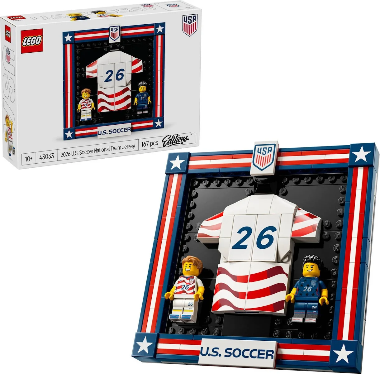 LEGO Editions 2026 U.S. Soccer National Team Jersey για 10+ Ετών 167τμχ 43033 - Image 1