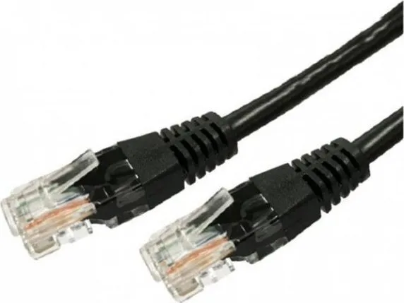 TB Print U/UTP Cat.5e (Gigabit) Καλώδιο Δικτύου Ethernet 1m Μαύρο 10τμχ - Image 1