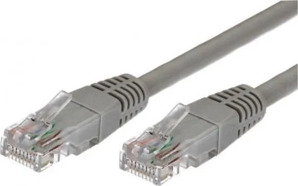 TB Print U/UTP Cat.5e (Gigabit) Καλώδιο Δικτύου Ethernet 1m Γκρι 10τμχ - Image 1