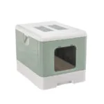 Ferplast Τουαλέτα Γάτας Κλειστή Πράσινη Μ52 x Π39 x Υ40cm