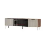 Έπιπλο Τηλεόρασης Almera Walnut/cashmere Μ180.5xΠ42xΥ52.5cm