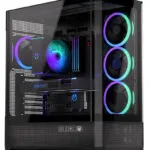 Endorfy Aquarius 8000 Corona Gaming Midi Tower Κουτί Υπολογιστή με Πλαϊνό Παράθυρο και ARGB Φωτισμό Μαύρο
