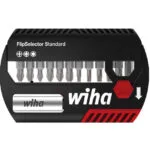 Wiha Bit Set Flipselector Standard Ph Pz Tx Black Red 15 Pieces Belt Clip