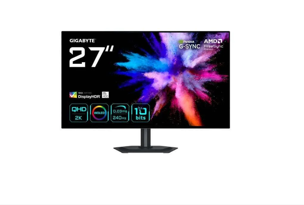 20260512151341_gigabyte_go27q24g_oled_hdr_gaming_monitor_27_qhd_2560by1440_240hz_me_chrono_apokrisis_0_03ms_gtg.jpeg Gigabyte OLED HDR Gaming Monitor 27" QHD 2560x1440 240Hz με Χρόνο Απόκρισης 0.03ms GTG - Image 1