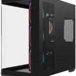 Krux Tano Gaming Midi Tower Κουτί Υπολογιστή με Πλαϊνό Παράθυρο και ARGB Φωτισμό Μαύρο