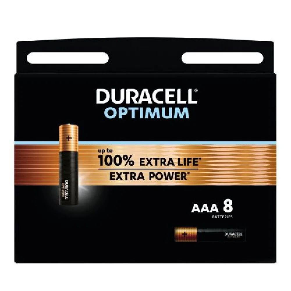 Duracell Optimum Αλκαλικές Μπαταρίες AAA 1.5V 8τμχ DUR-BA-LR03-OPTIMUM-8PK - Image 1