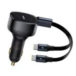 Baseus Enjoyment Φορτιστής Αυτοκινήτου 33W μαζί με Καλώδιο Type-C Μαύρο Χρώμα
