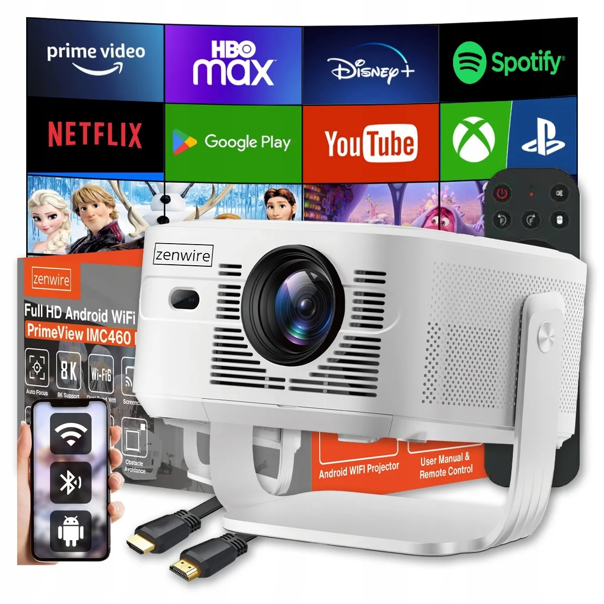 20260514162653_zenwire_primeview_imc460_pro_mini_projector_lcd.jpeg Zenwire PrimeView IMC460 Pro Mini Projector LCD - Image 1