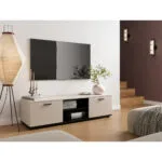 Έπιπλο Τηλεόρασης Cashmere + Black Μ140xΠ37xΥ43cm