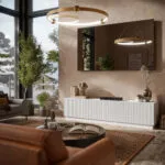 Έπιπλο Τηλεόρασης Liverti White Μ42xΠ48xΥ200cm